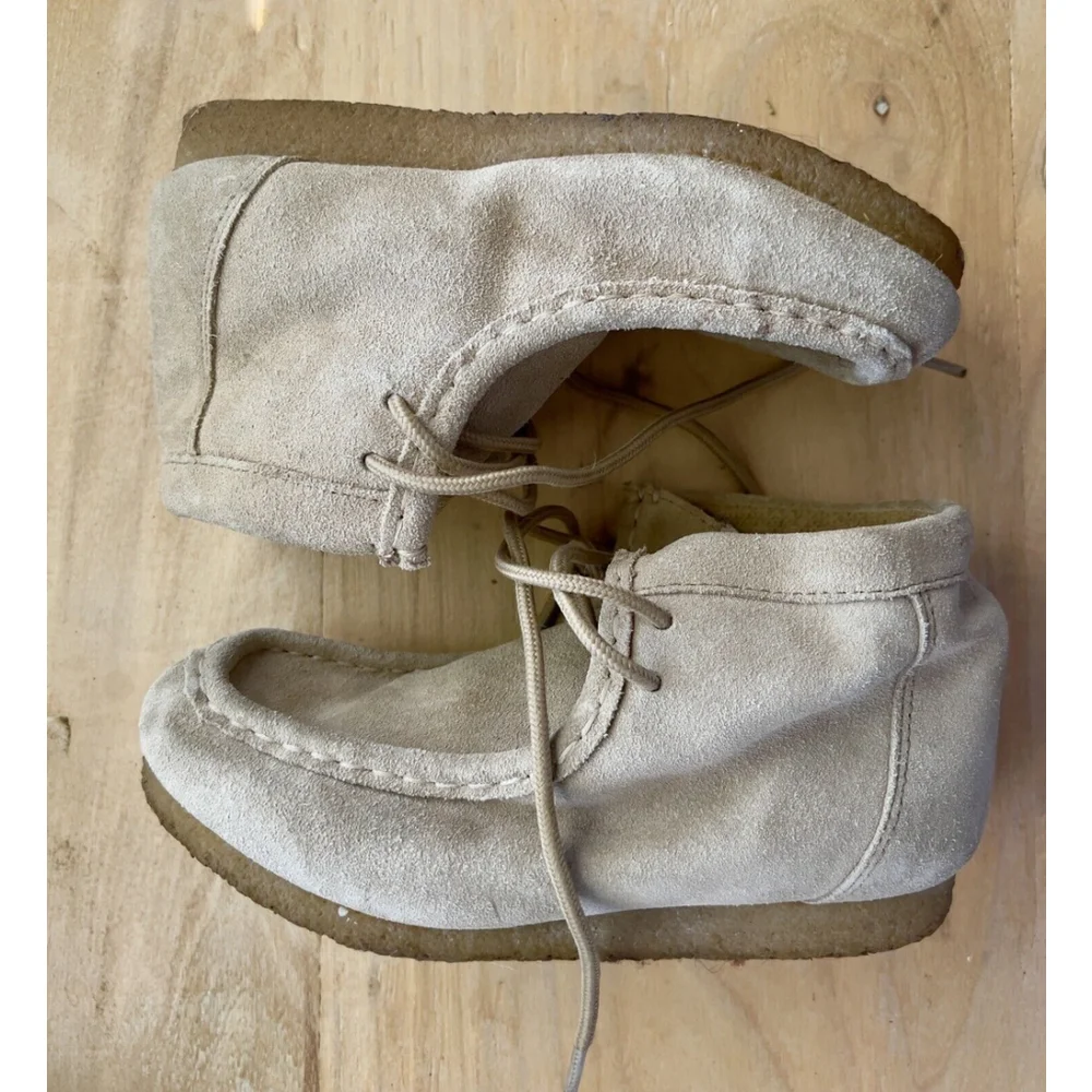 Roper Youth Sand Suede Gum Sole Chukkas Western Cowboy Moccasins Size 1